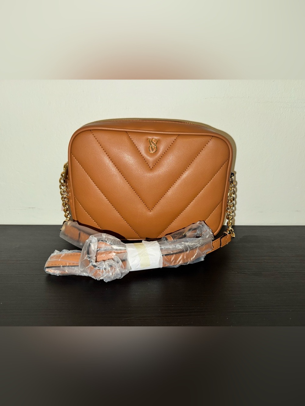 Victoria’s Secret Tan Quilted  Bag